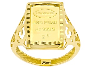 24k Yellow Gold 1g Ingot 10k Yellow Gold Ring