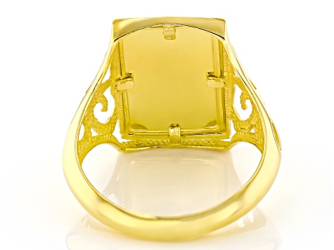 24K Yellow Gold 1G Ingot 10K Yellow Gold Ring