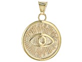 10k Yellow Gold Evil Eye Pendant