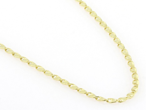 10k Yellow Gold 1.5mm Solid Valentino 16 Inch Chain