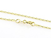 10k Yellow Gold 1.5mm Solid Valentino 16 Inch Chain