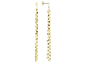 10k Yellow Gold Lucciola Tassel Dangle Earrings