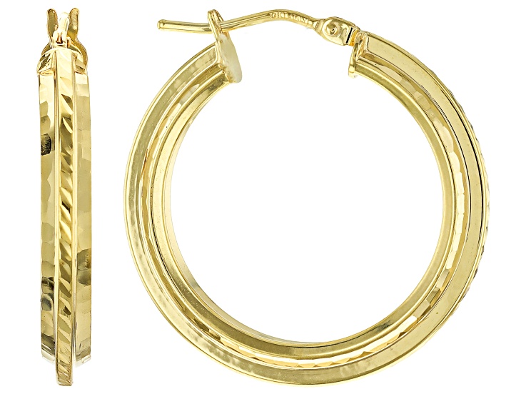 アクセサリー K18 hoop earings CLICK HOOP PIERCED EARRING(S)(片耳用)(2ZP1565)K18 ピアス