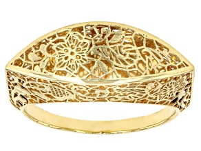 10k Yellow Gold Lace Pattern Ring
