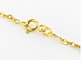 10k Yellow Gold Designer Rolo 20 inch Chain Necklace