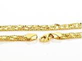 14k Yellow Gold 2-Strand Valentino Beaded Frame Necklace