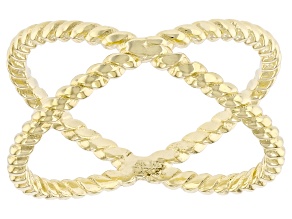 10k Yellow Gold Rope Open Design Ring