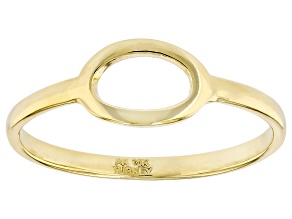 10k Yellow Gold Oval Open Design Ring