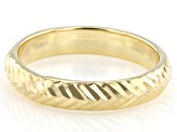 10k Yellow Gold Chevron Ring For Women - Size 7, Dainty & Stylish Everyday Ring - View #6