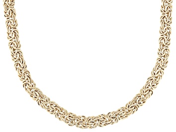 10k Yellow Gold 8.5mm Squared Grumetta Bracelet