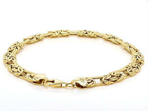 10k Yellow Gold 8mm Rosetta Link Bracelet - AU2546 | JTV