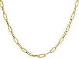 10k Yellow Gold 3mm Paperclip Chain