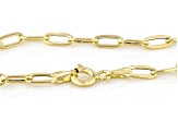 10k Yellow Gold 3mm Paperclip Chain
