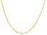 10k Yellow Gold 18" Mirror Link Sunburst Necklace