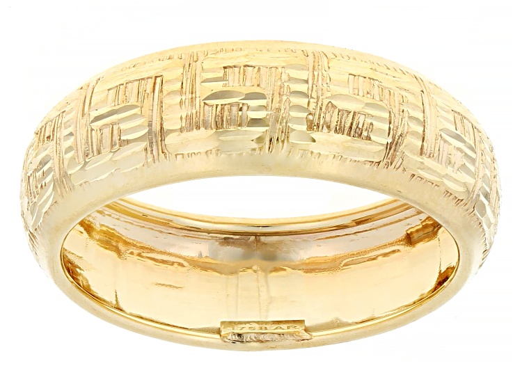10k Yellow Gold Greek Key Band Ring - AU2574 | JTV