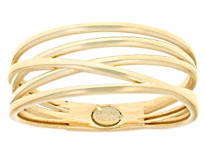 10k Yellow Gold Multi-Row Band Ring