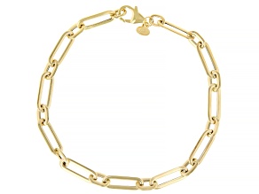 10k Yellow Gold 5mm Paperclip Bracelet