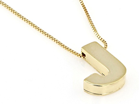 10k Yellow Gold Block Letter 