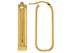 10k Yellow Gold Small Geometric Hoop Earrings