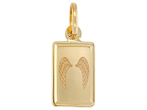 24k Yellow Gold 1g Ingot with Angel Wing Stamp and 10k Yellow Gold Frame