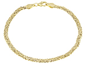 10k Yellow Gold 3.5mm Byzantine Bracelet