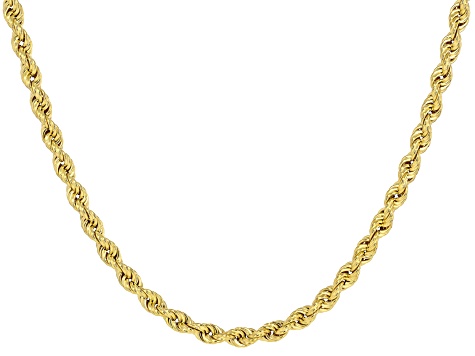 10k Yellow Gold 5.7mm Rope Chain with Magnetic Closure - AU2665A | JTV