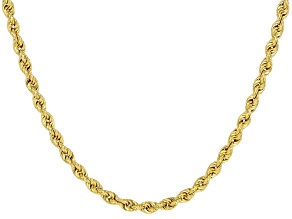 10k Yellow Gold 5.7mm Rope Chain with Magnetic Closure