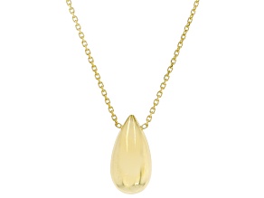 10k Yellow Gold Teardrop Necklace
