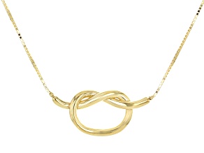 10k Yellow Gold Knot Necklace