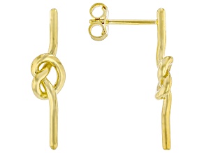 10k Yellow Gold Love Knot Earrings