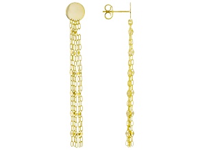 10k Yellow Gold Cascade Earrings
