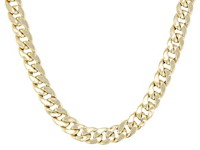 10k Yellow Gold 4.75mm Squared Curb Chain