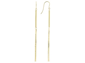10k Yellow Gold Fringe Earrings