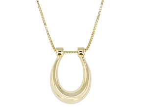 10k Yellow Gold Horseshoe Necklace