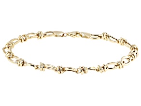 10k Yellow Gold 6mm Oval Link Bracelet