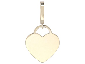 10k Yellow Gold Heart Enhancer Pendant
