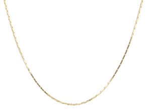 14k Yellow Gold 0.5mm Diamond Cut Cardano 18" Necklace
