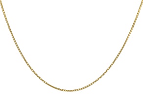 10k Yellow Gold 1mm Box 18" Chain