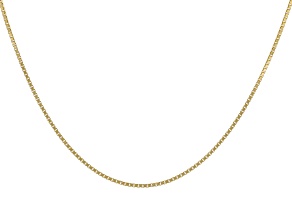 10k Yellow Gold 1mm Box 20" Chain