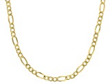 10k Yellow Gold 3.2mm Figaro 20 inch Chain Necklace