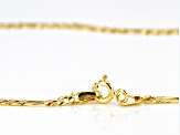 10k Yellow Gold 3.2mm Figaro 20 inch Chain Necklace
