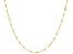 10k Yellow Gold 1.43mm Flat Cable 20 inch Chain Necklace