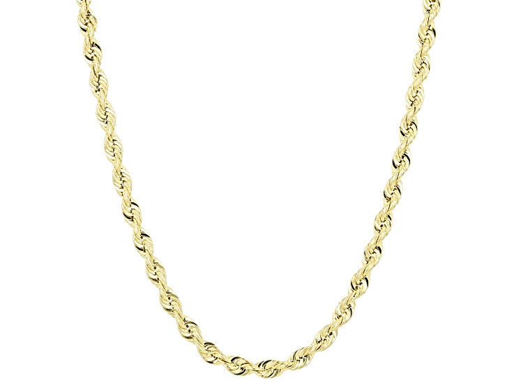 10K Yellow Gold 2.05MM Silk Rope 18 Inch Chain