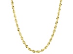 10K Yellow Gold 2.05MM Silk Rope 18 Inch Chain