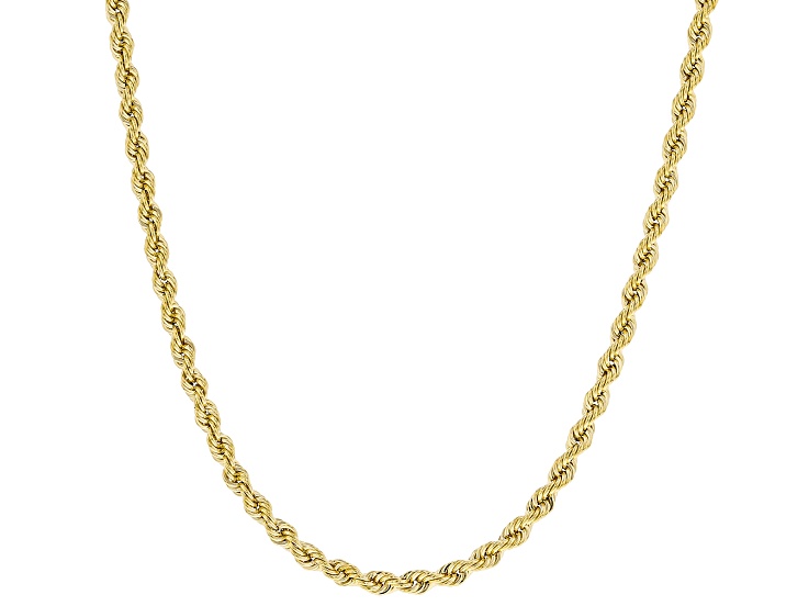 10K Yellow Gold 2.05MM Silk Rope 20 Inch Chain