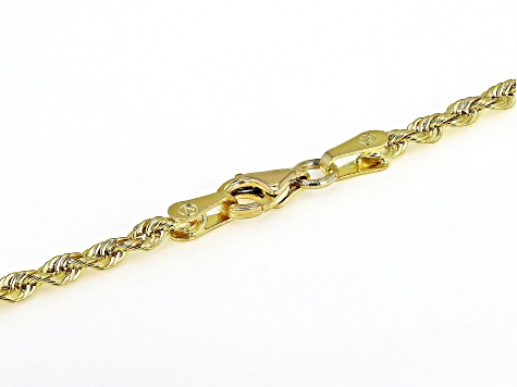 10K Yellow Gold 2.05MM Silk Rope 20 Inch Chain