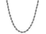 10k White Gold 2.05mm Silk Rope 18 Inch Chain