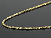 14K Yellow Gold Double Singapore 18 inch Chain