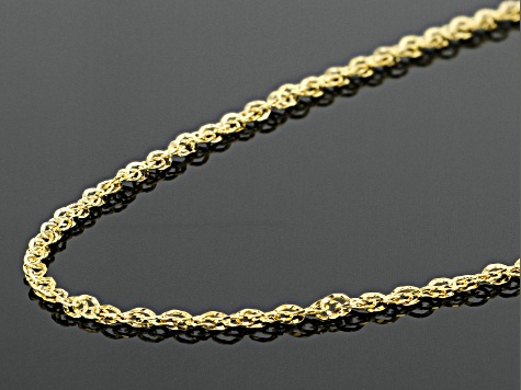 14K Yellow Gold Double Singapore 20 Inch Chain