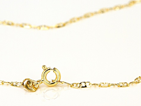 10K Yellow Gold .5MM Baby Portofino Designer Chain